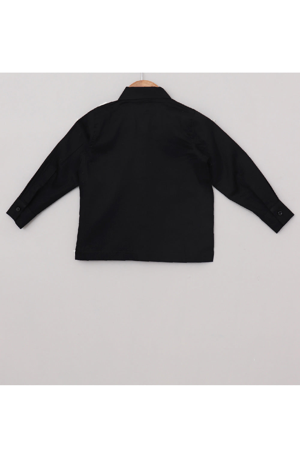 Black Music Instrument Printed Full Sleeves Shirt