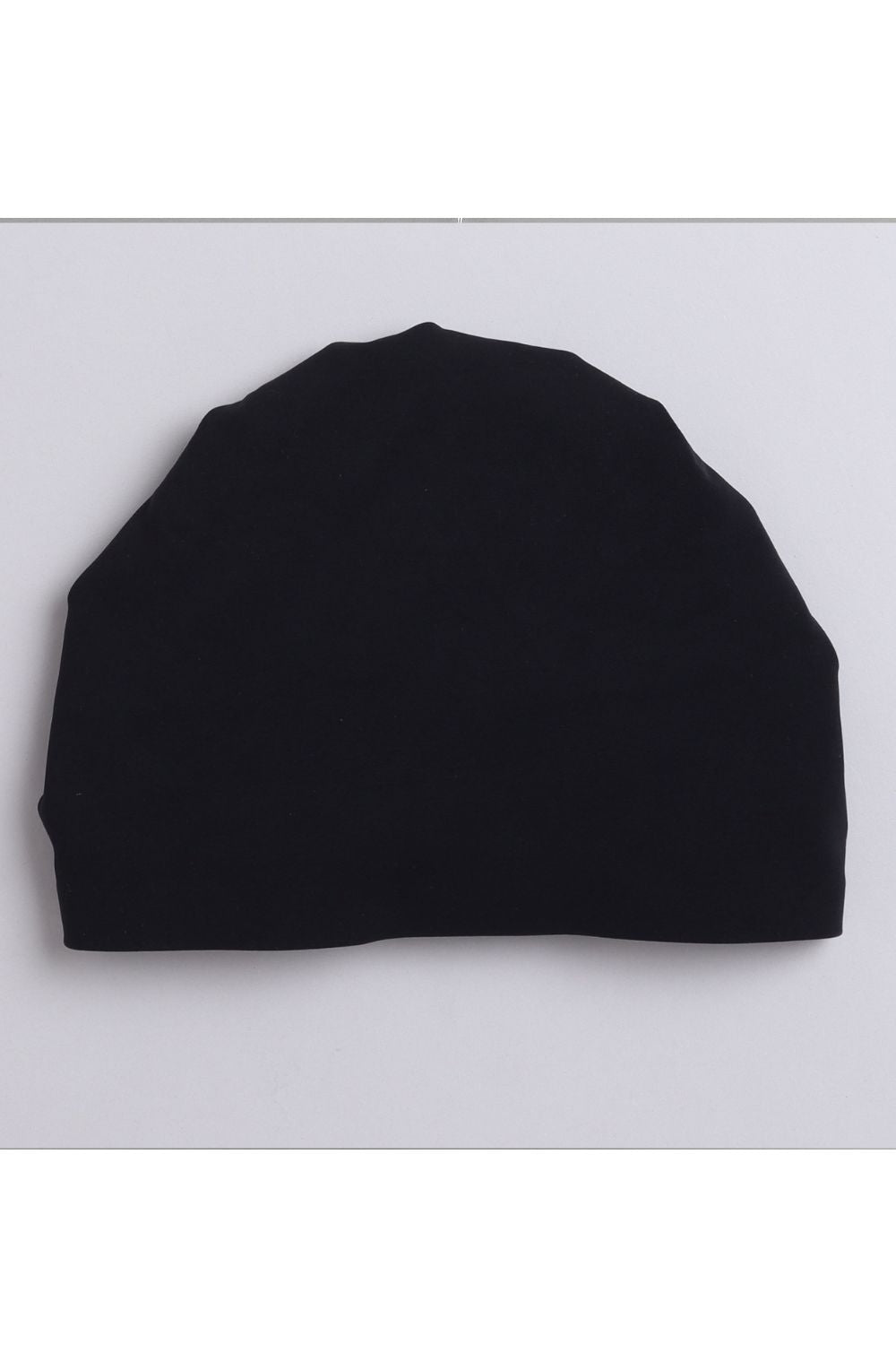 Black Unisex Cotton Colorful Pom Pom Turban