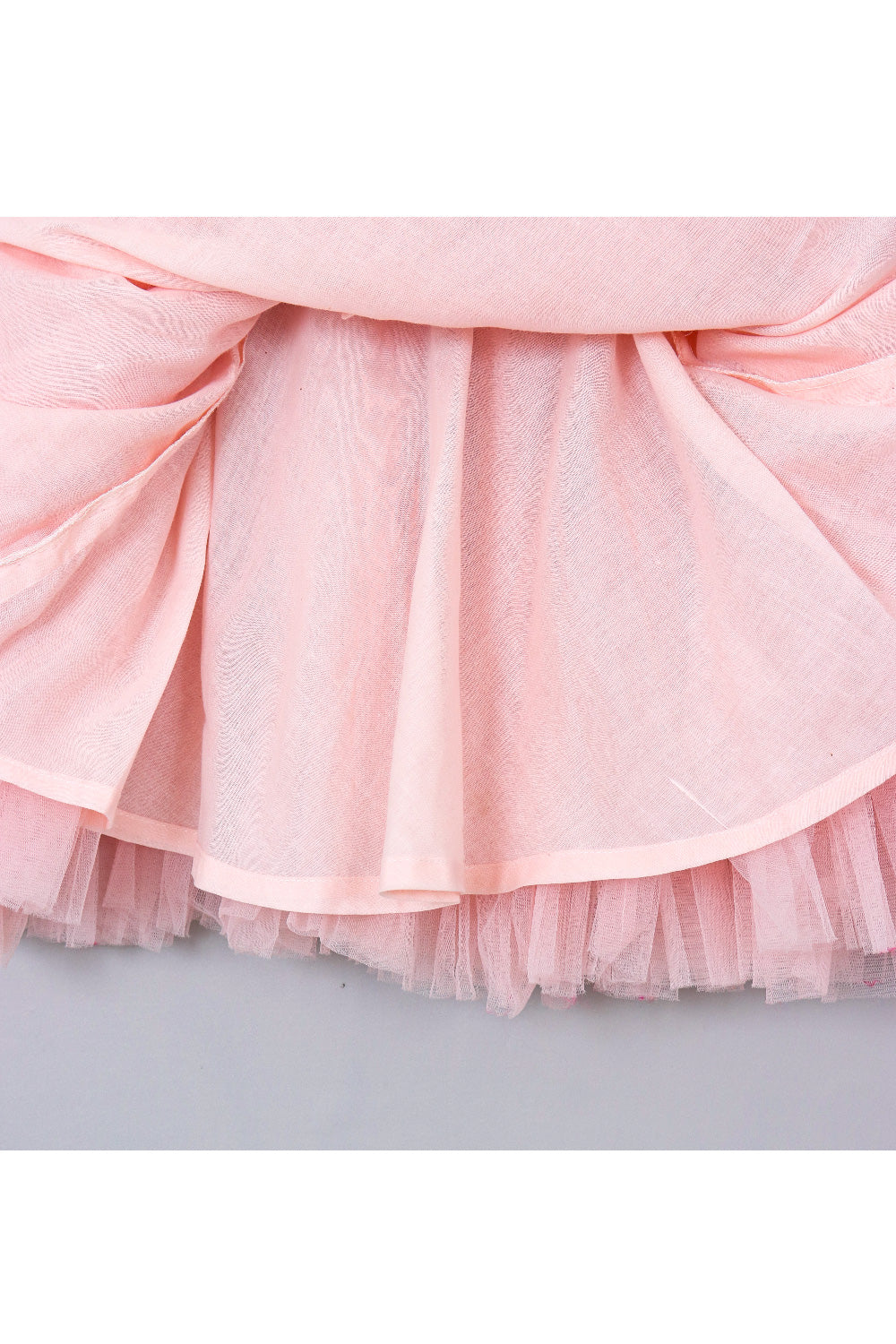 Peach Net Sleeveless Dress