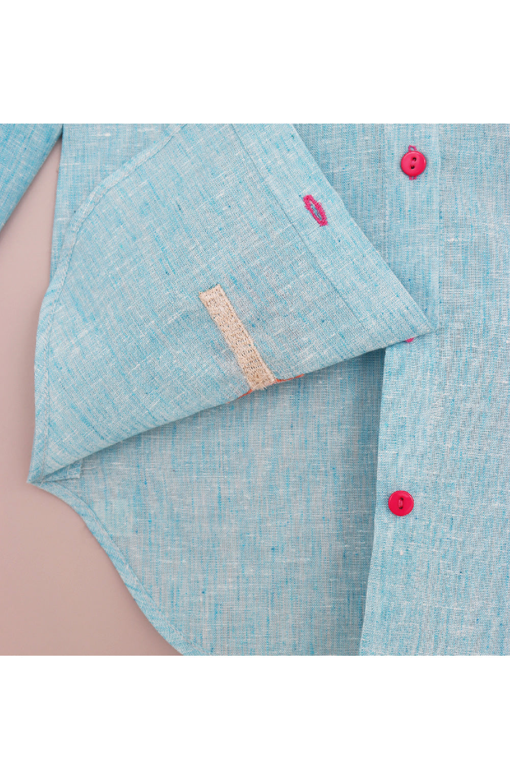 Blue Ice Cream Detailing Peter Pan Collar Dress