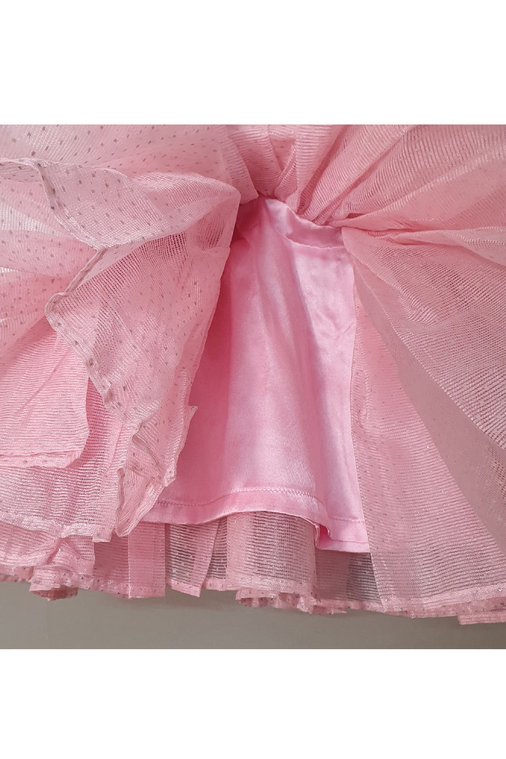 Pink And Silver Sequins Detailing Dress With Hairband