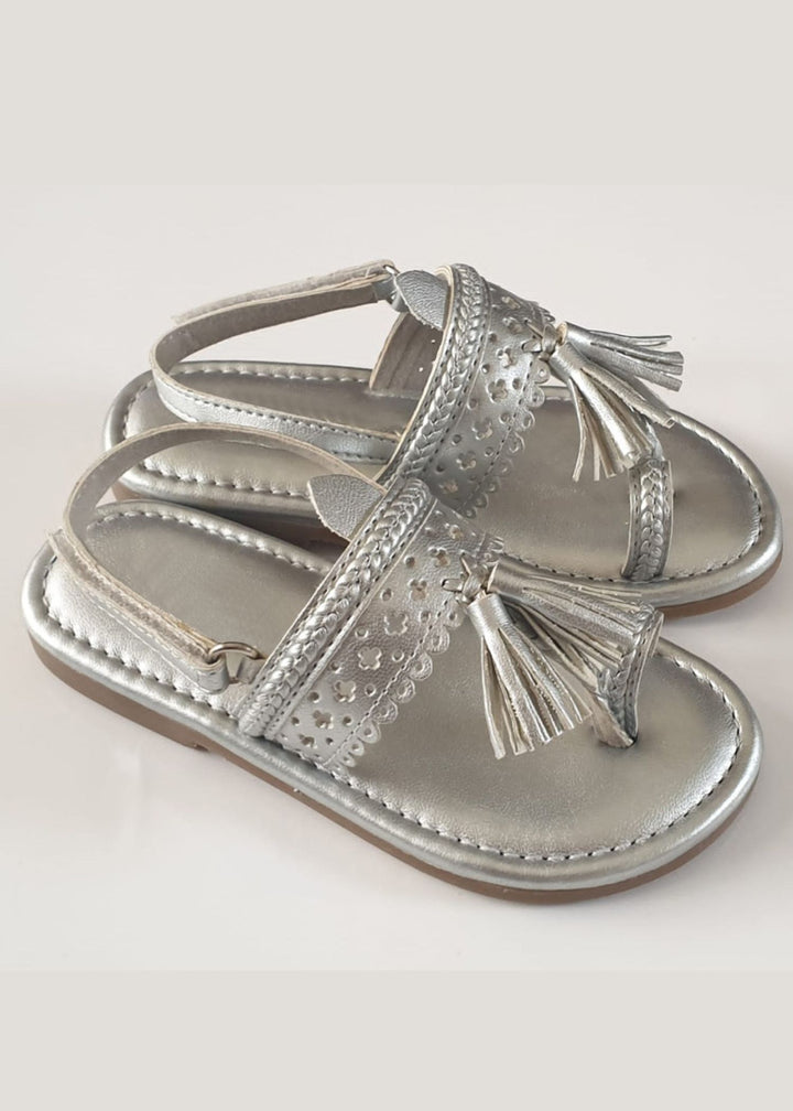 Silver Kolhapuri Sandals