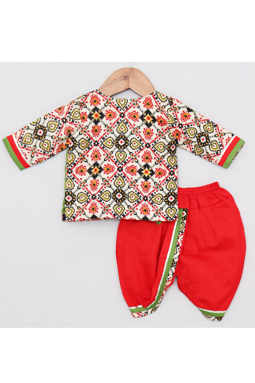 Multicolor Janmashtami Embroidered Cotton Jamna Set