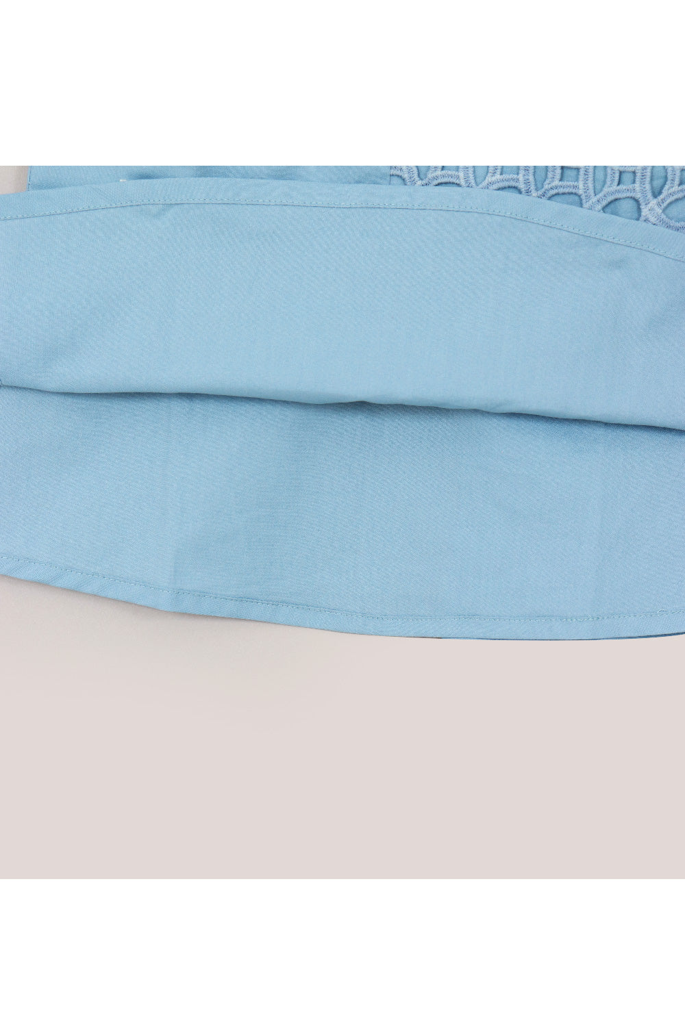 Blue Cotton Short Sleeves Top With Jogger Set