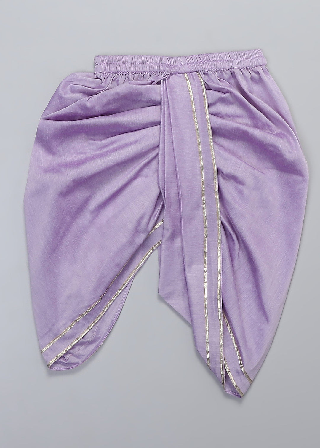 Off White Ganpati Printed Kurta With Yellow Dhoti Set