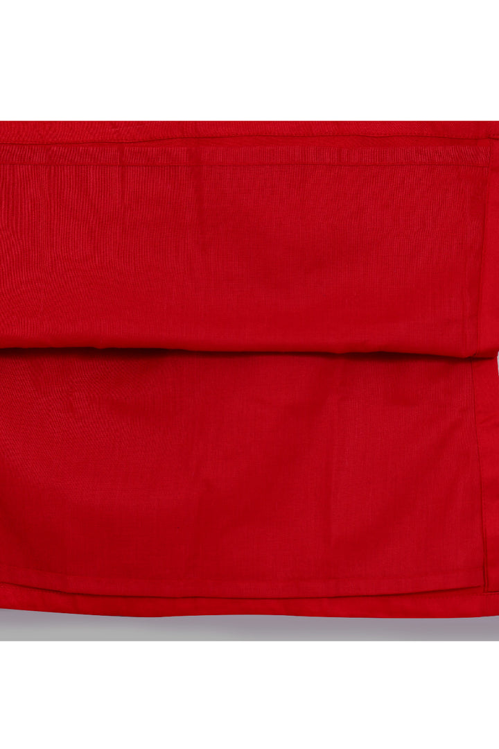 Red Lace Embellished Top With Floral Dori Embroidered Lehenga Set