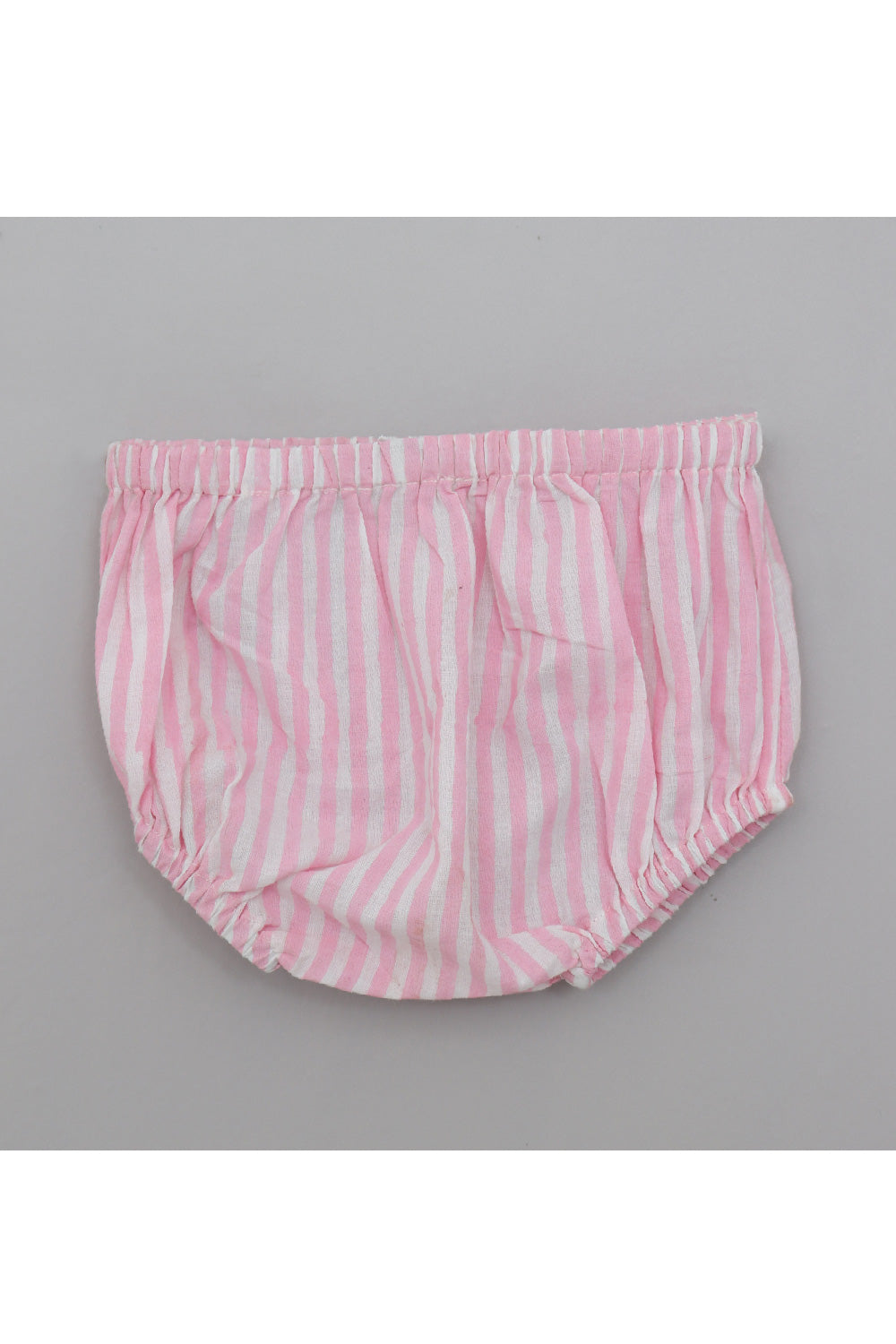 Blue And Pink Floral Printed Pure Cotton Dress With Bloomer