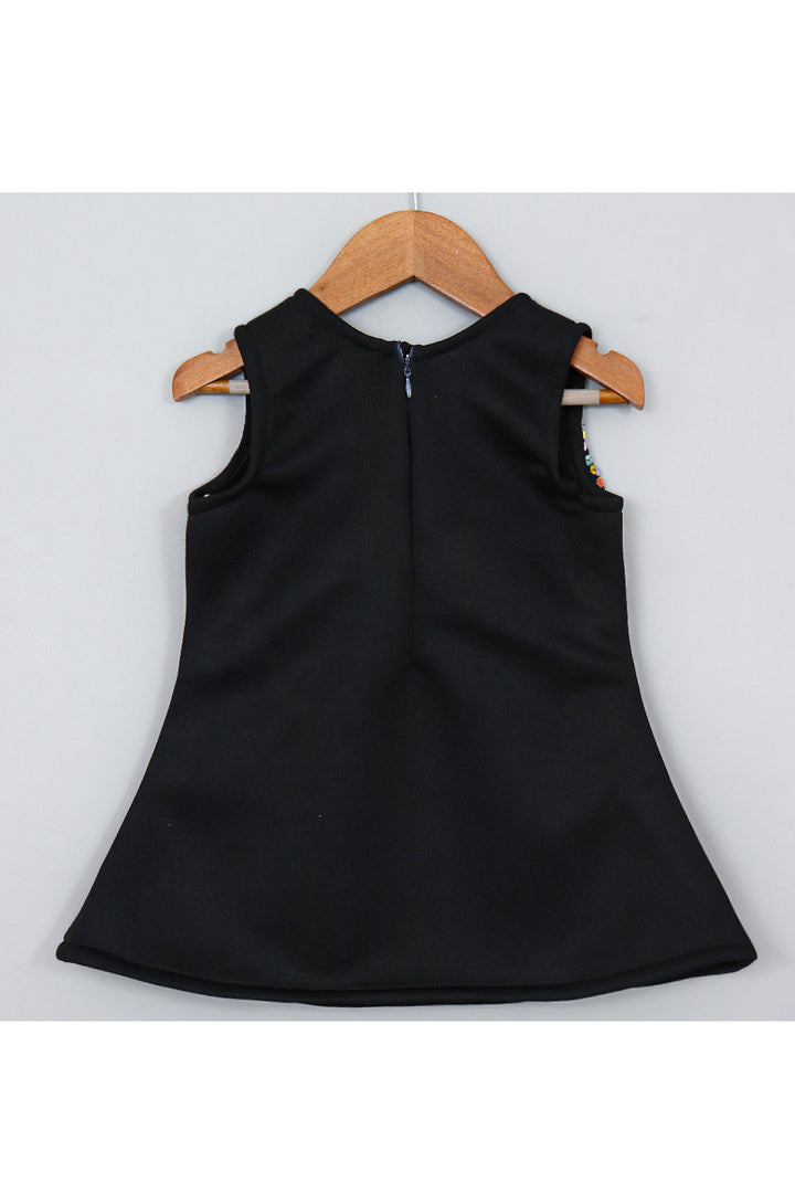 Black Bow Detailing Scuba Dress
