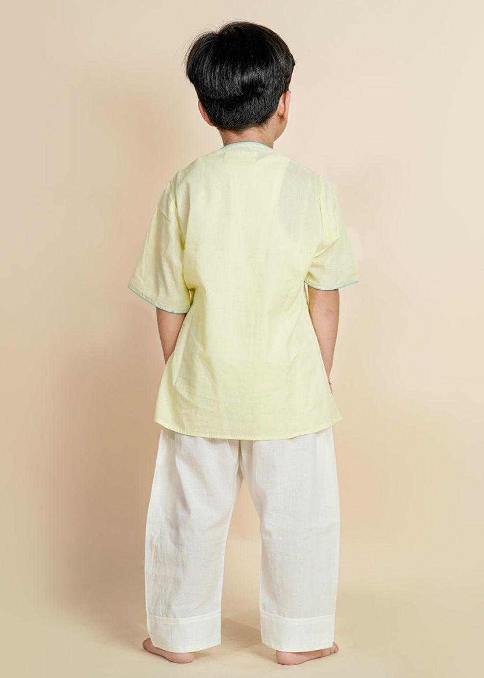 Pischatio Green Hand Block Cotton Printed Yoga Outfit Set