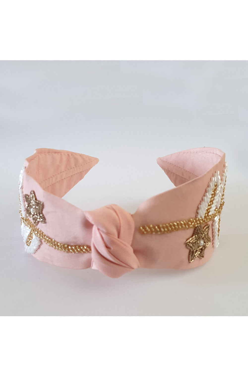 Rose pink pure crepe hairband! designer Hair Accessories, designer Hair Clips, designer Hair Bands, Hair Accessories for girls