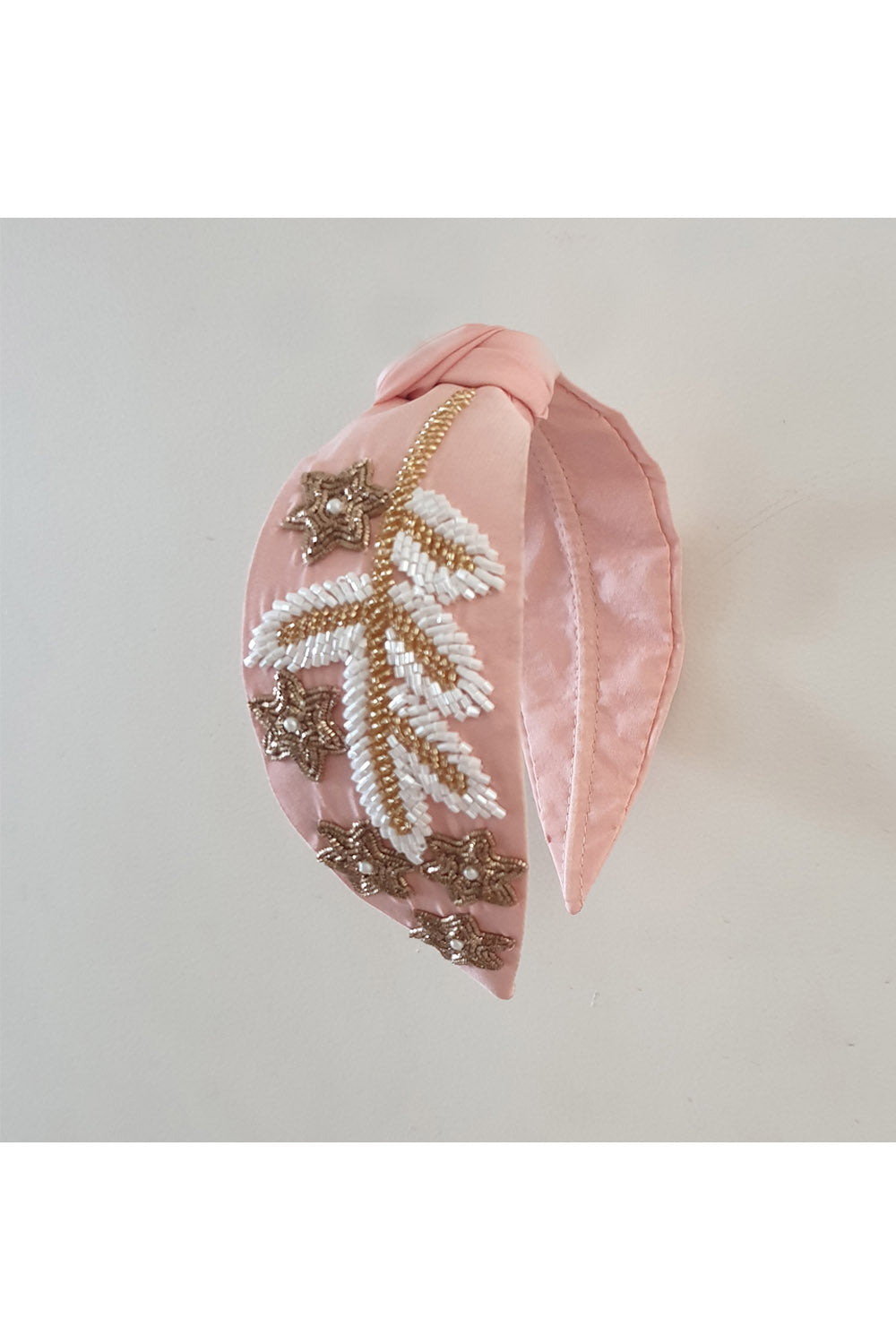 Rose pink pure crepe hairband! designer Hair Accessories, designer Hair Clips, designer Hair Bands, Hair Accessories for girls