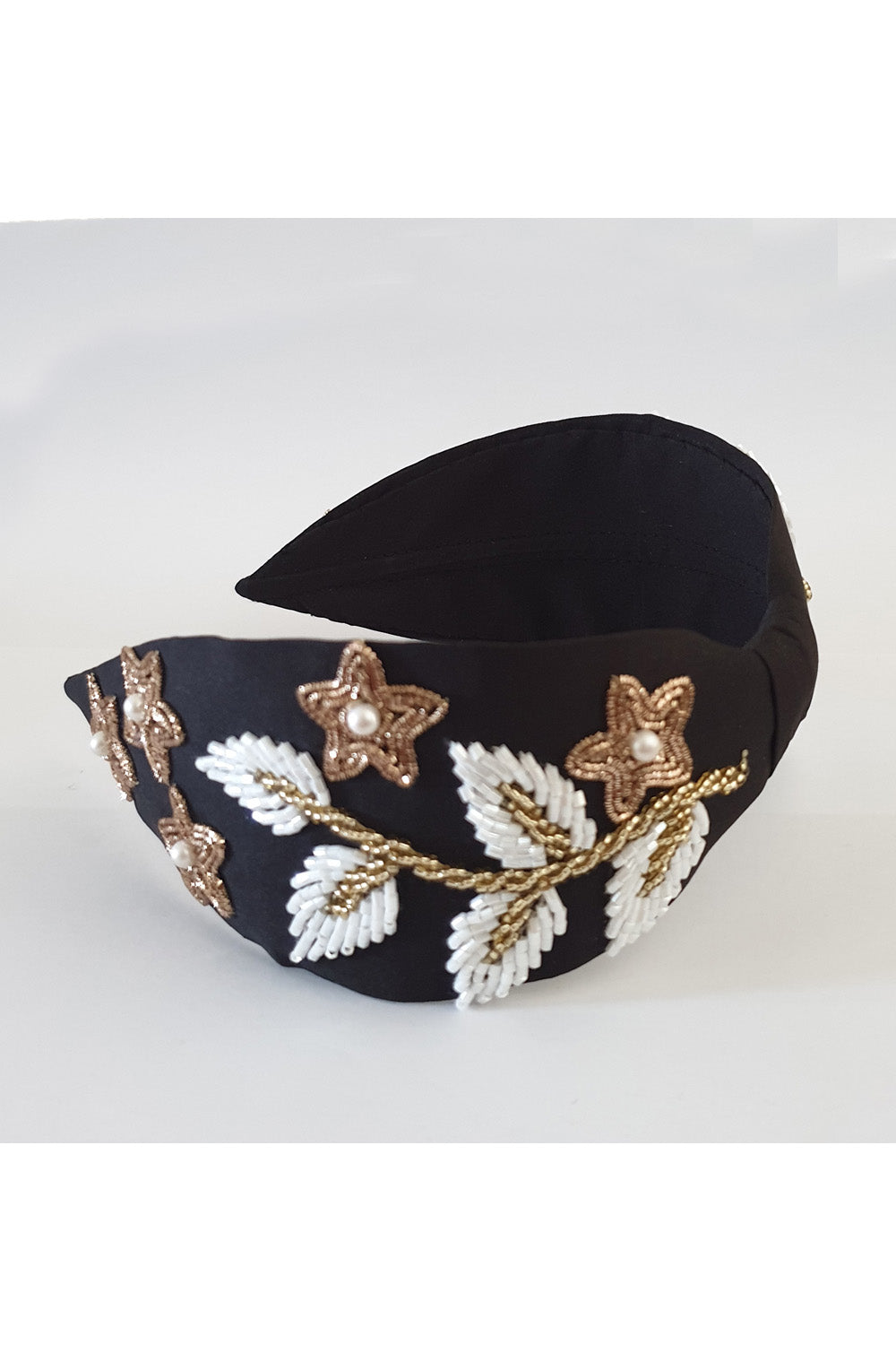 Black leaf embroidery hairband! designer Hair Accessories, designer Hair Clips, designer Hair Bands, Hair Accessories for girls