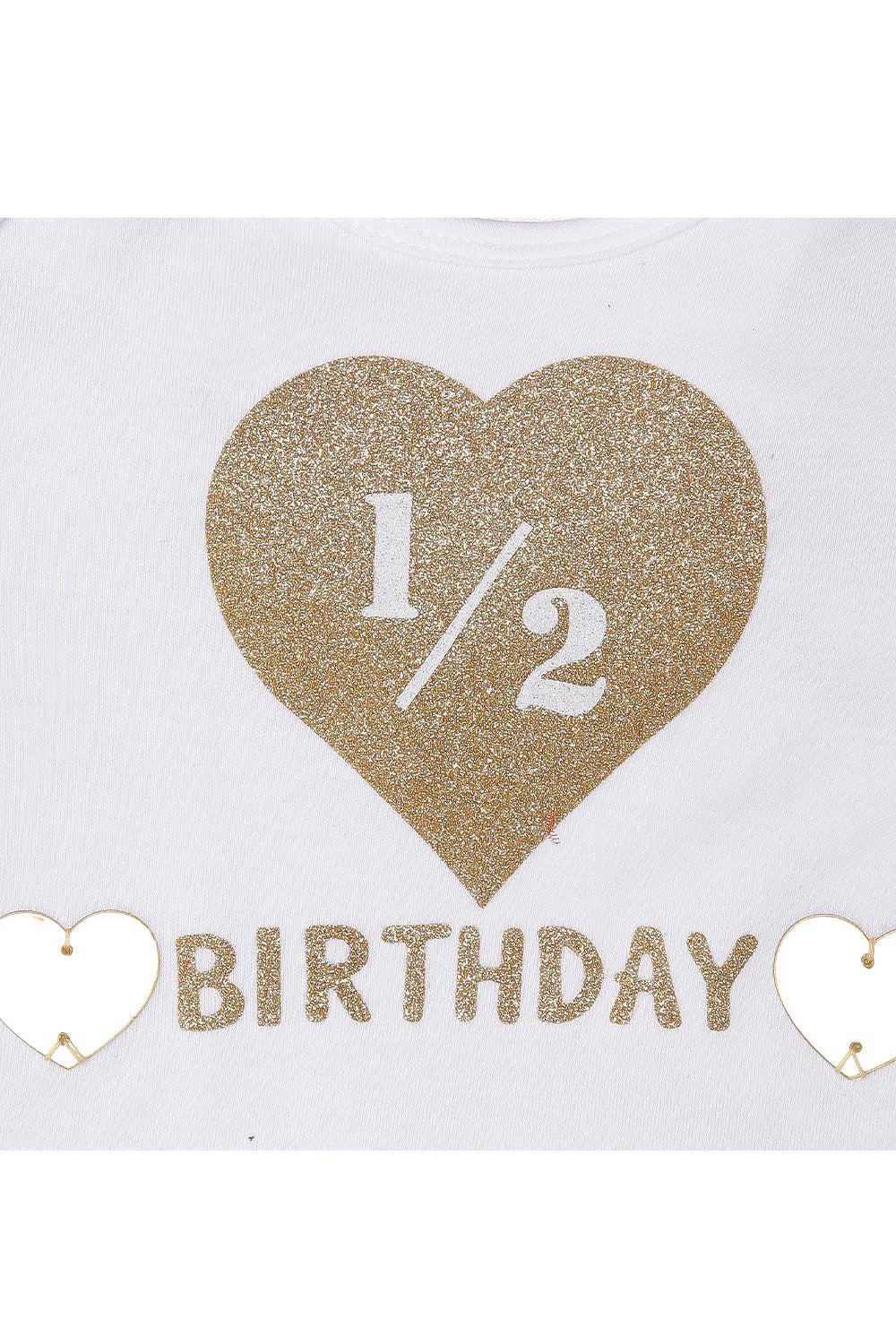 Purple half birthday bodysuit with tutu skirt and hairband