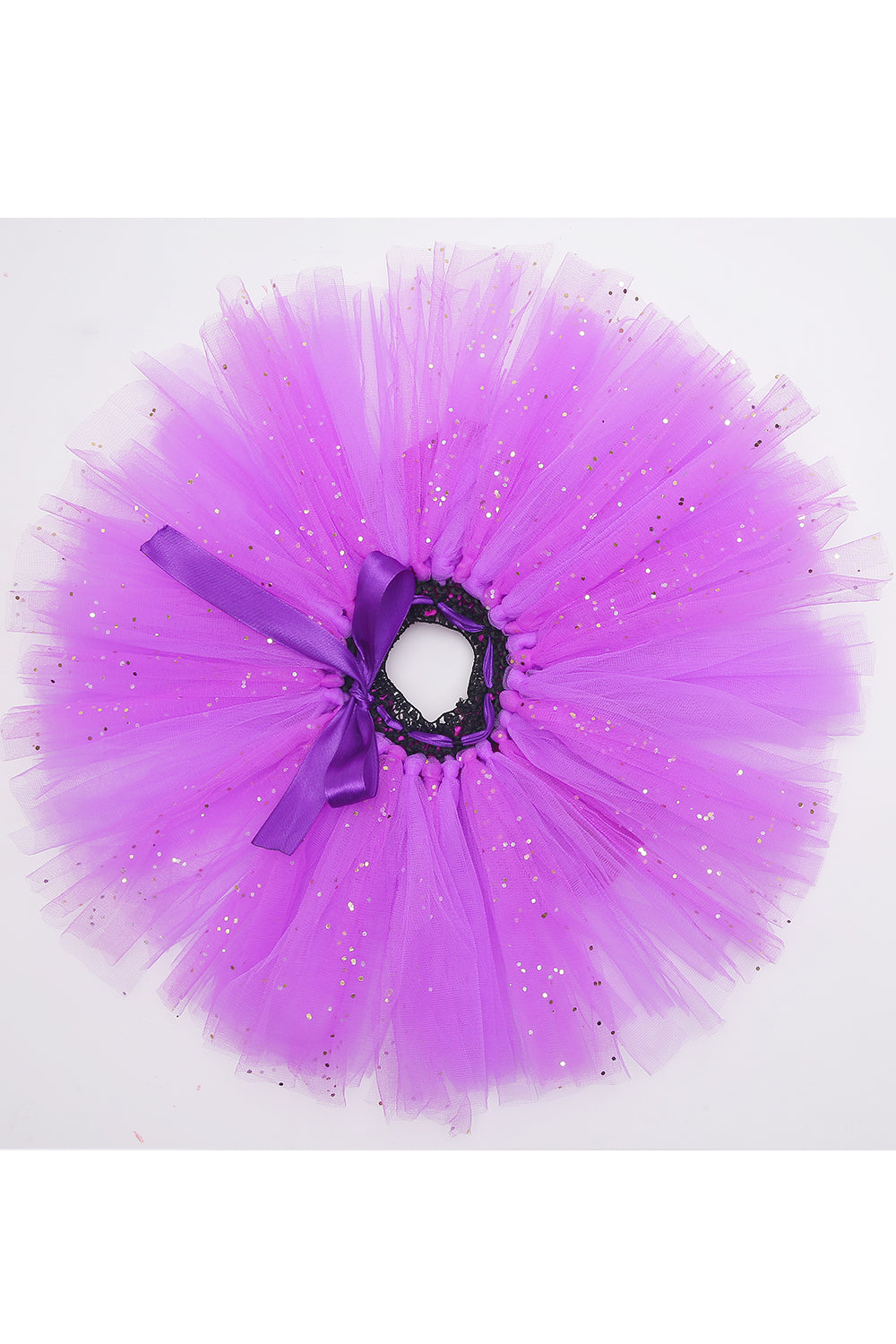 Purple half birthday bodysuit with tutu skirt and hairband