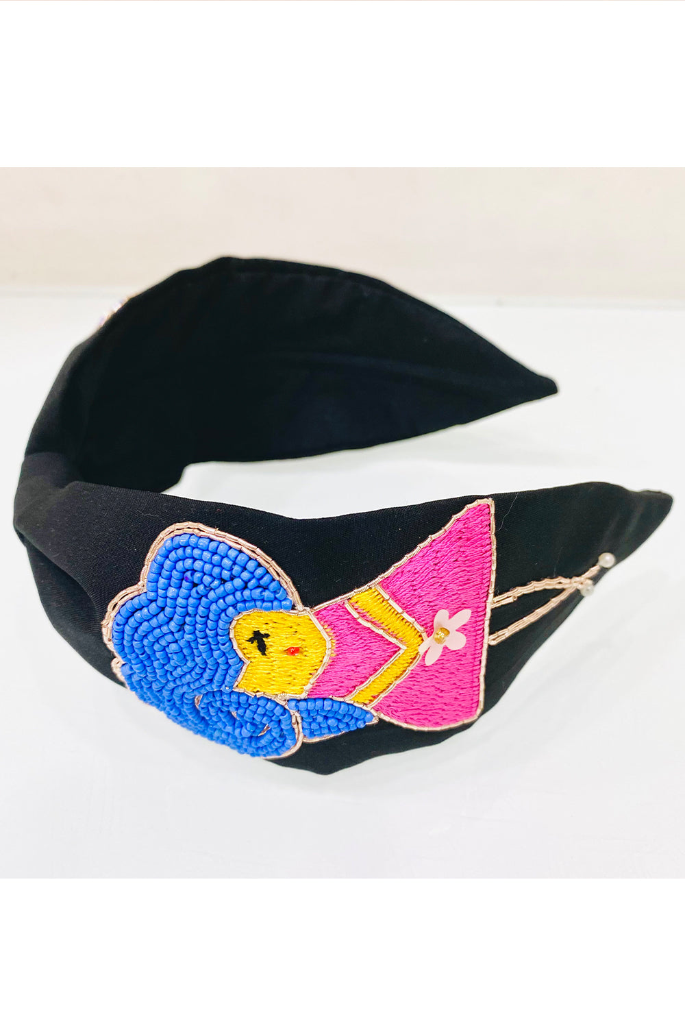 Black Sweet Girl Embroidered Hairband