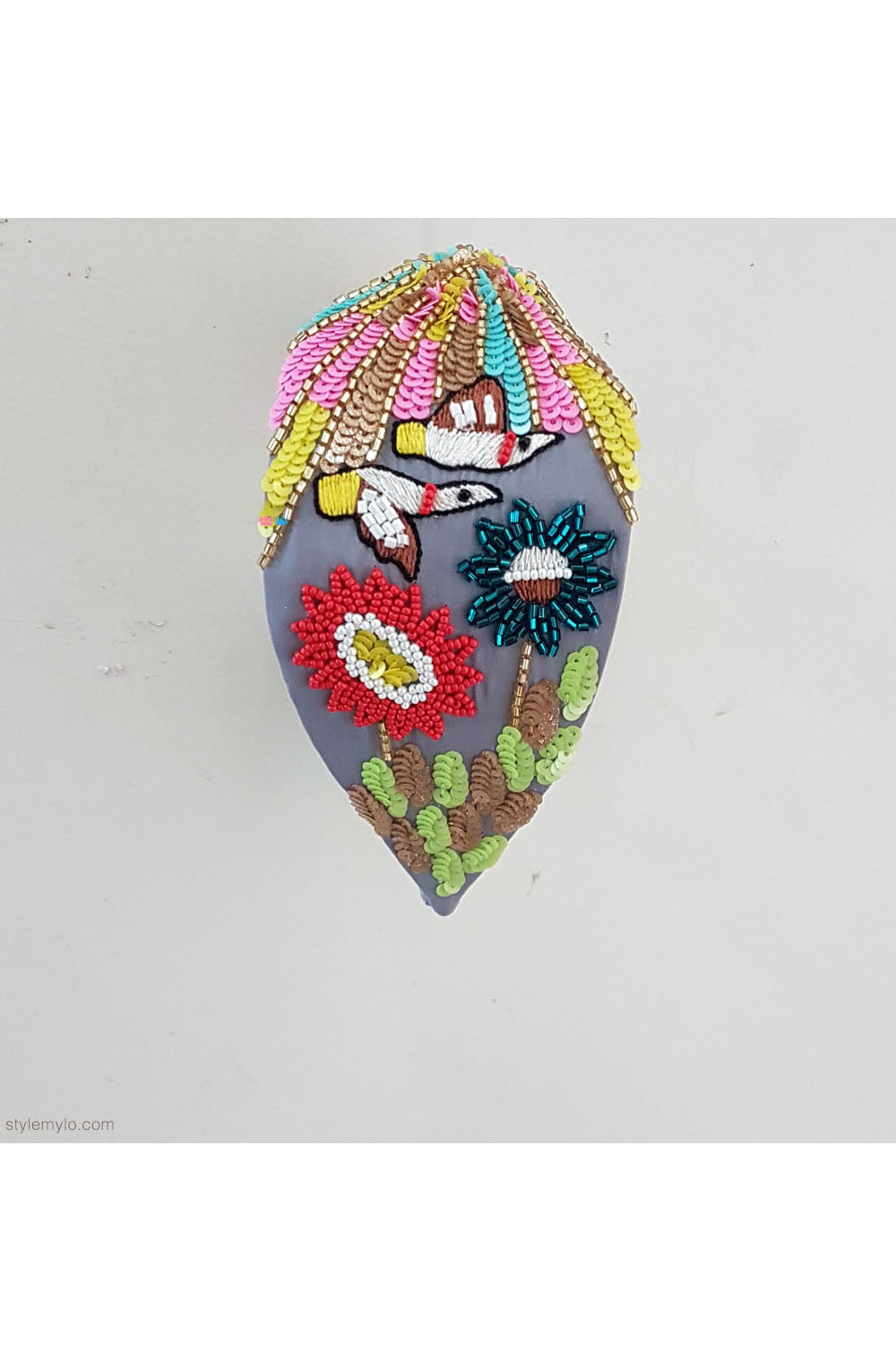 Multicolor bird hairband