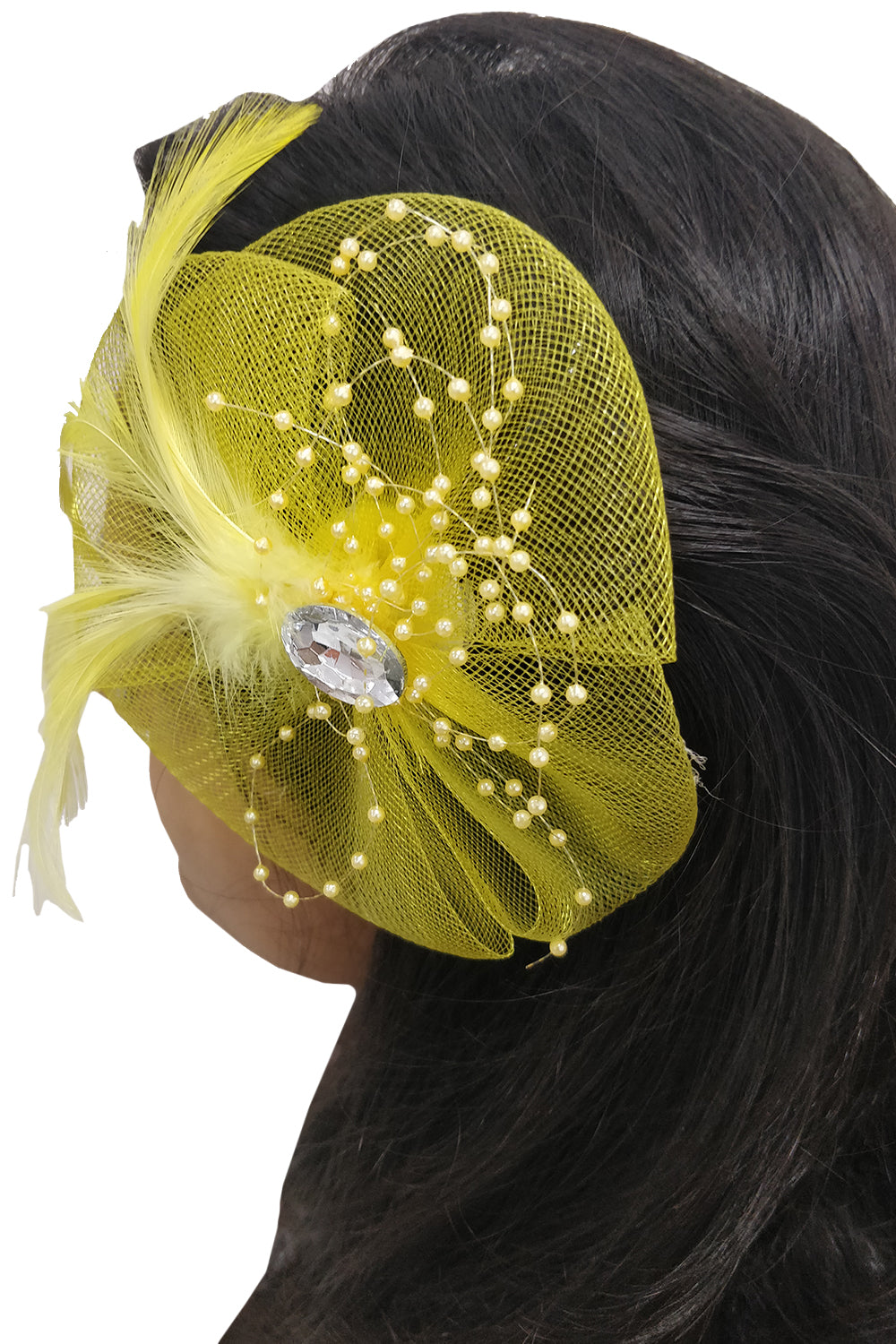 Yellow Fascinator