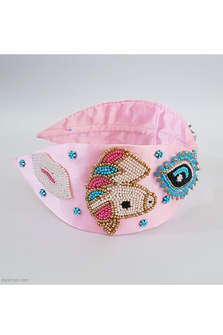 Pink unicorn theme hairband
