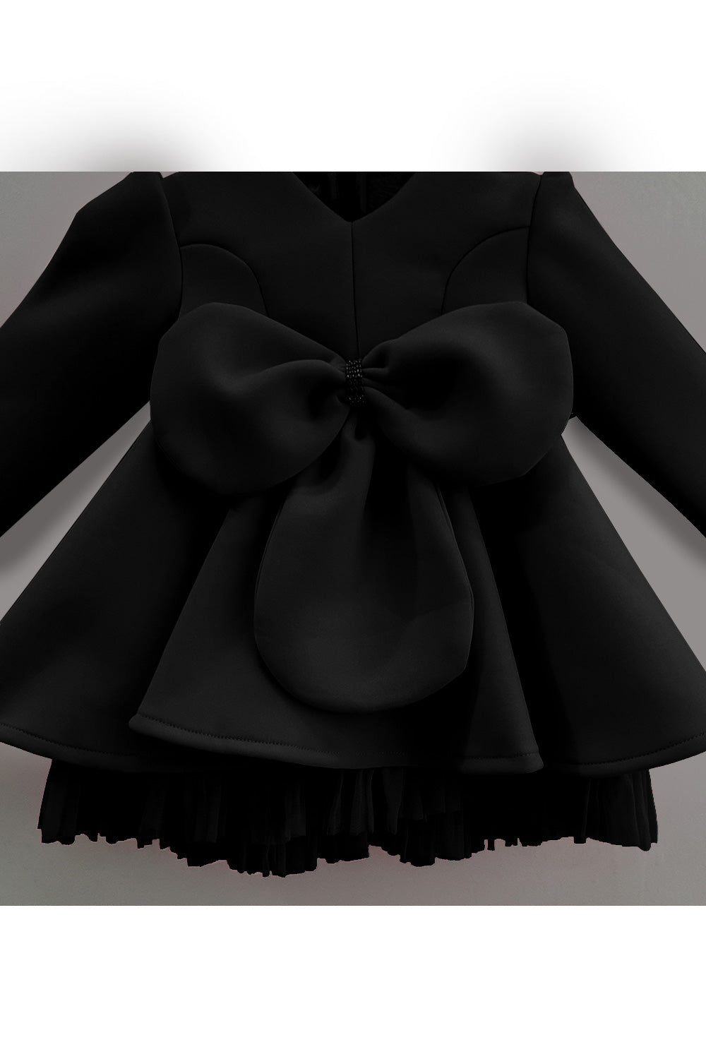 Bow knee length dress