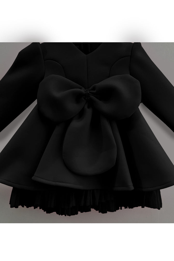 Bow knee length dress