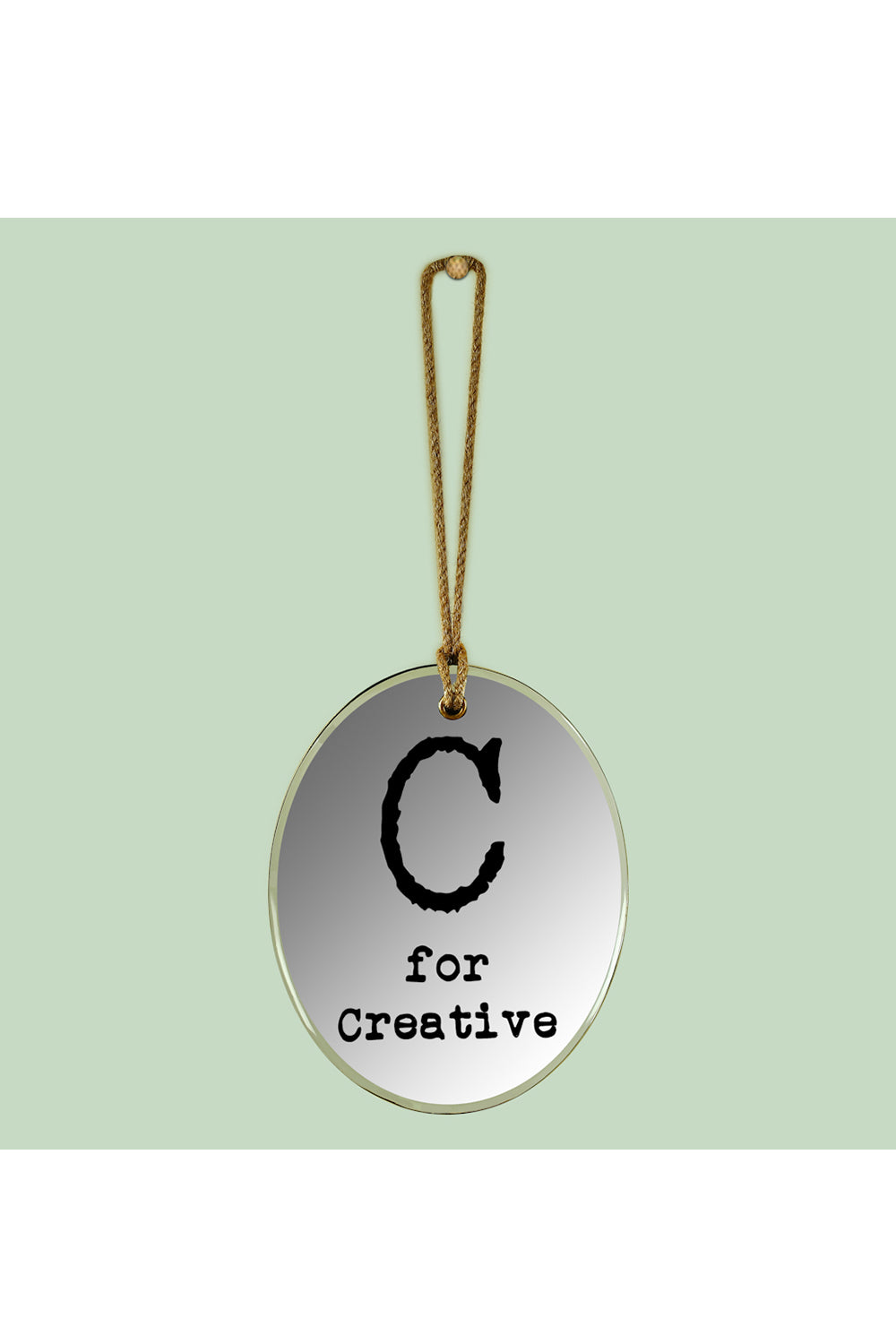 C For Creative Oval Mirror Frame