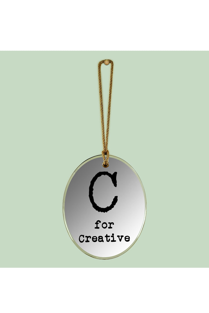 C For Creative Oval Mirror Frame