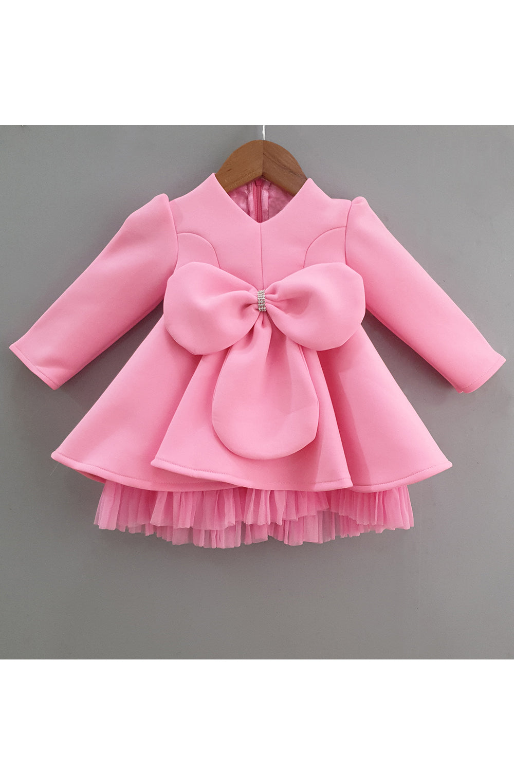 Bow knee length dress