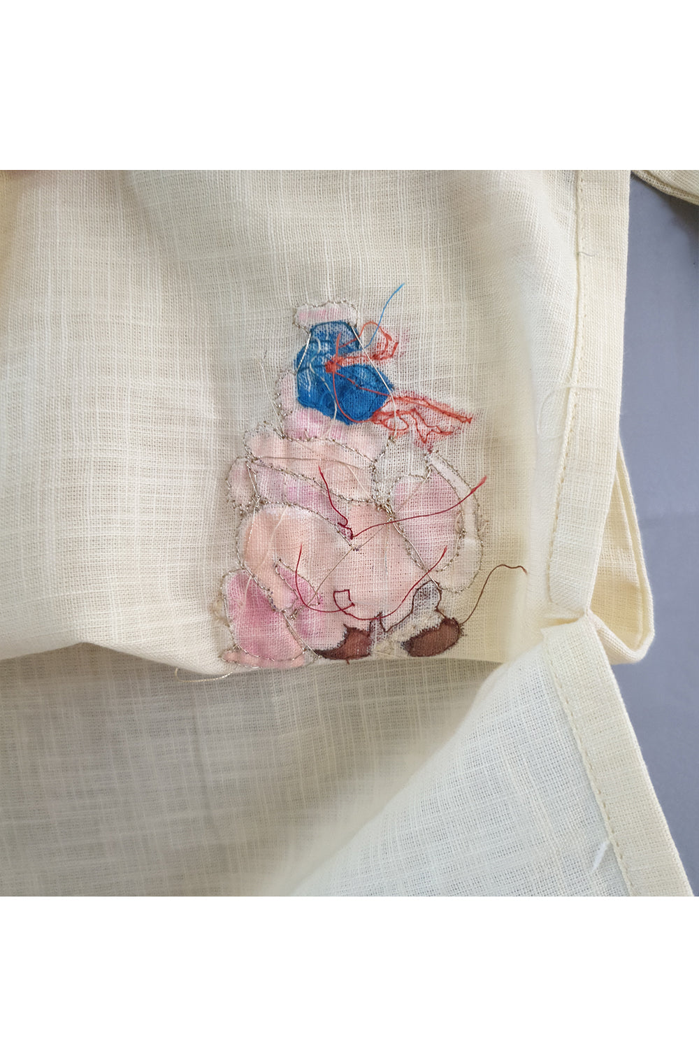 Hand painted ganpati yellow kurta