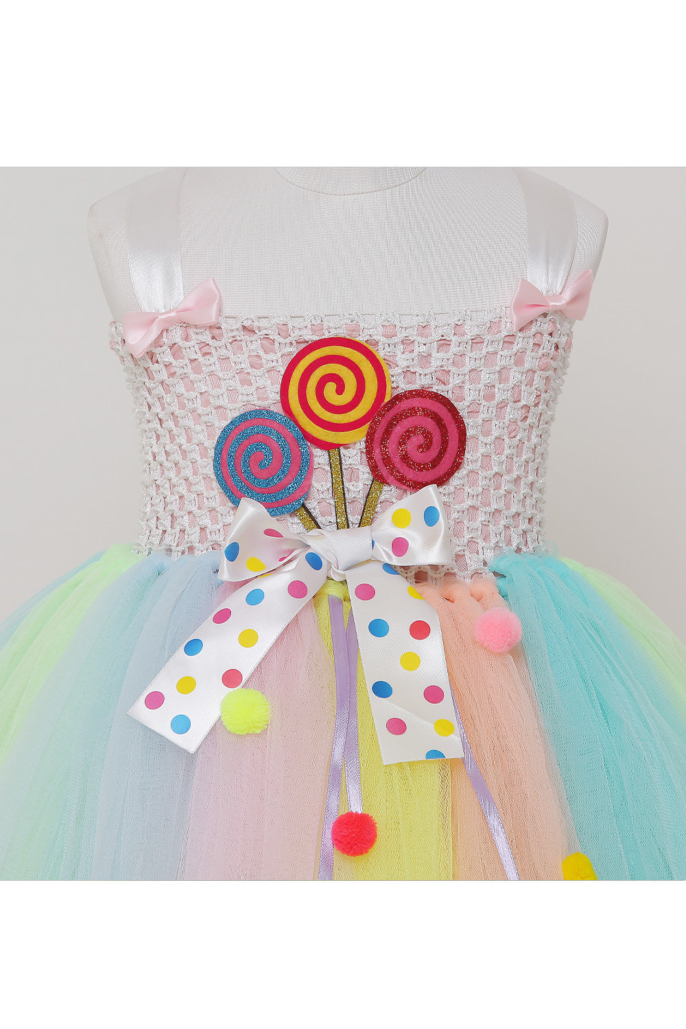 Candy motif multicolor tutu gown