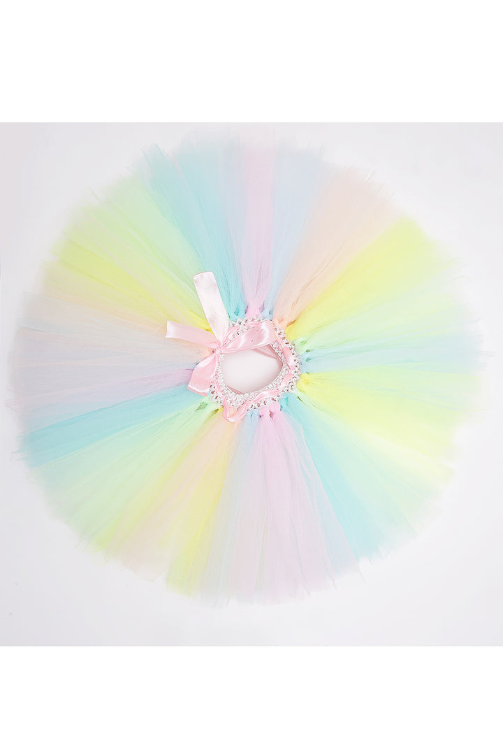 White sweet cup cake bodysuit with tutu skirt and hairband