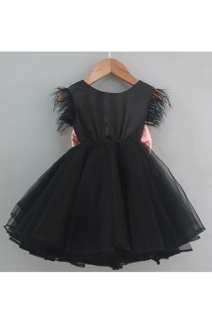Personalised Black Net With Detachable Bow