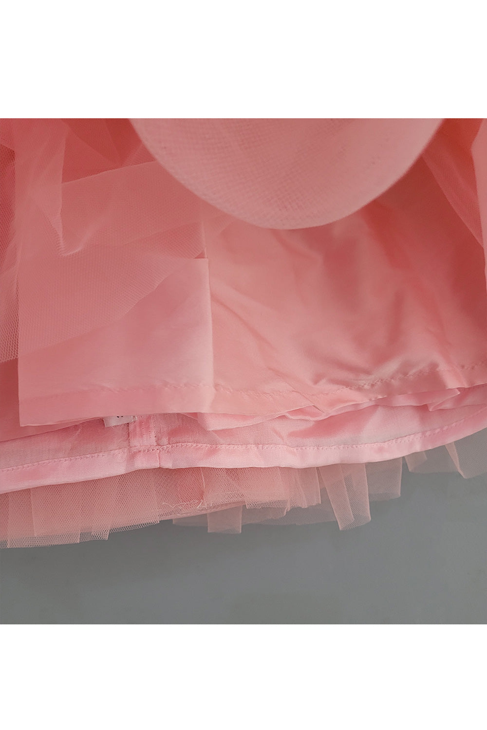 Pink Bow Sequins Embroidered Net Dress