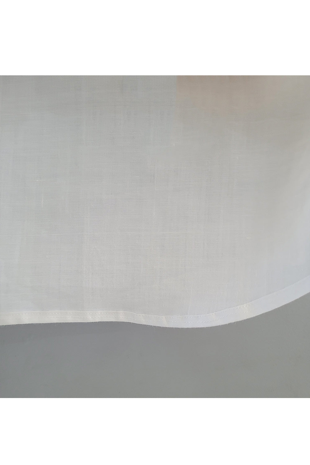 White Sequins Animal In Car Handpainted Linen Shirt