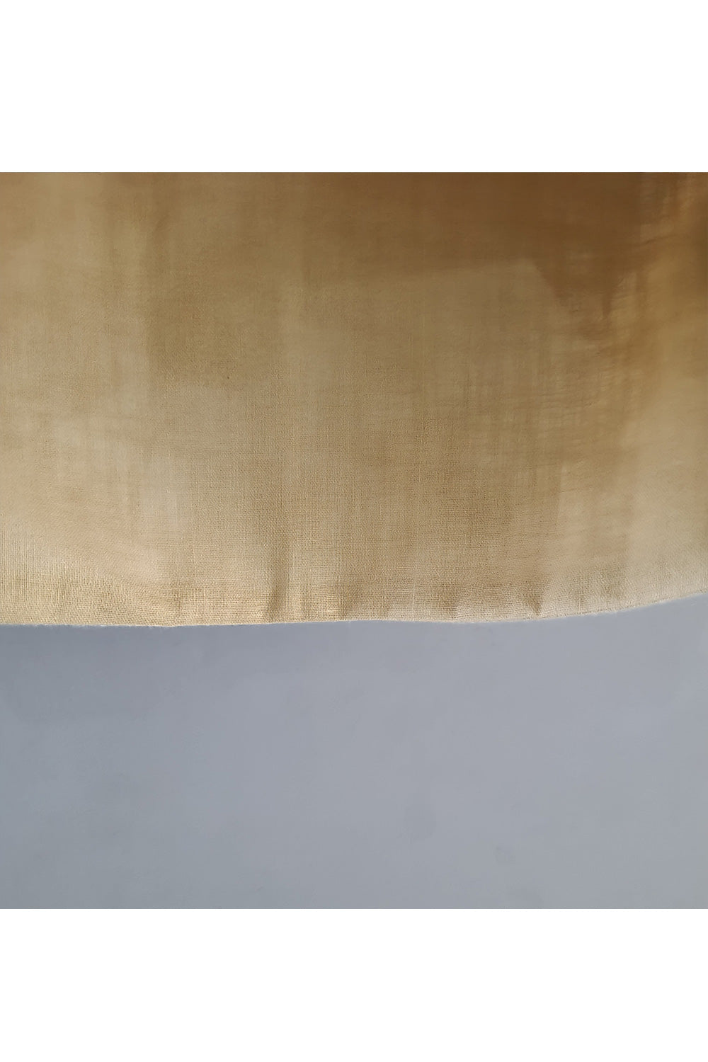 Beige Giraffe Handpainted One Shoulder Linen Beautiful Dress