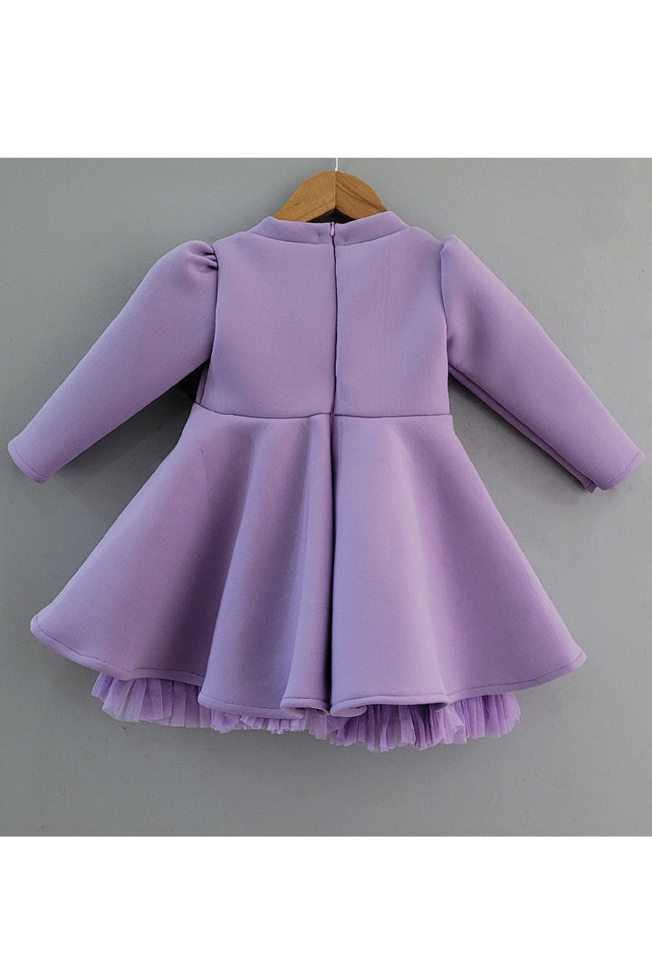Bow knee length dress