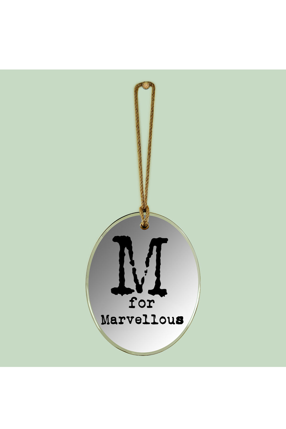 M For Marvellous Oval Mirror Frame