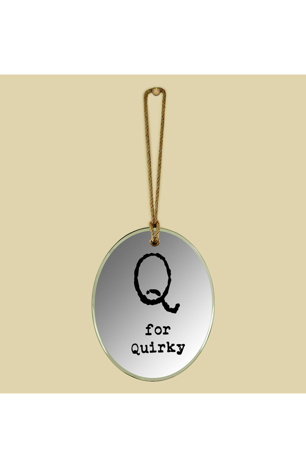 Q For Quirky Oval Mirror Frame