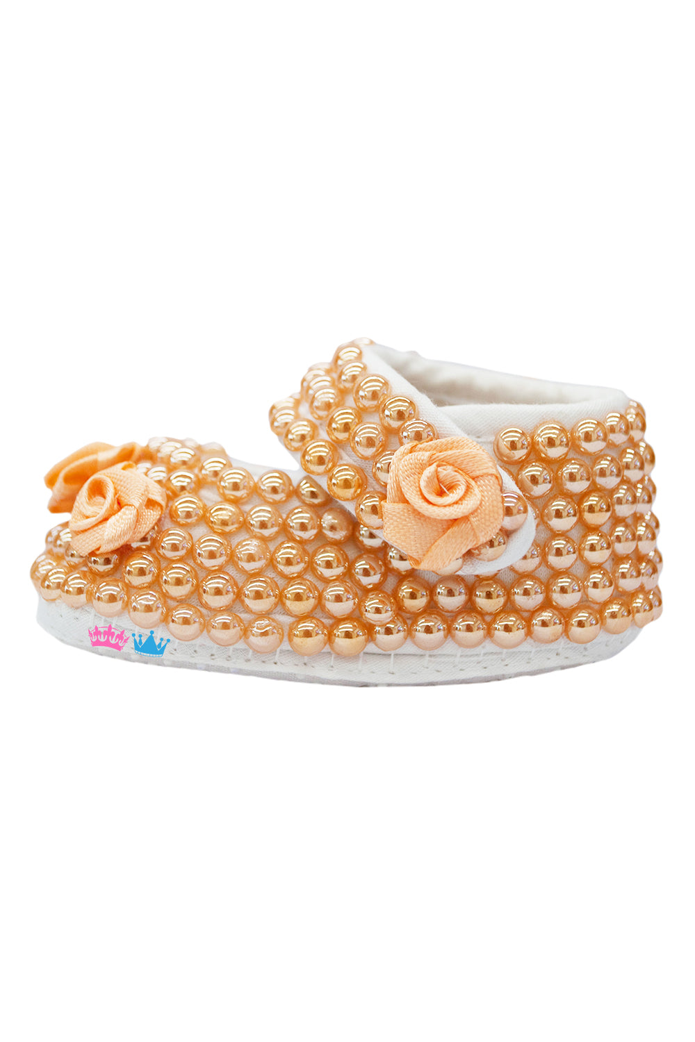 Peach Flower With Peach Base Shoes