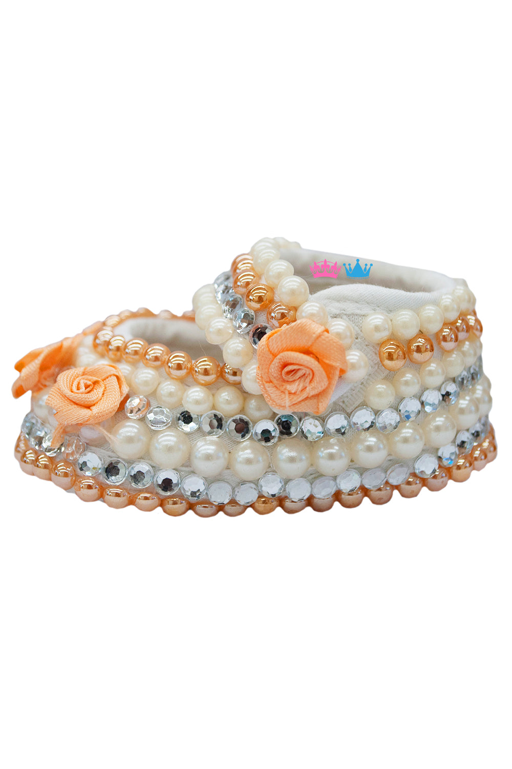 Peach Flower With 3 Different Pearl Shoes