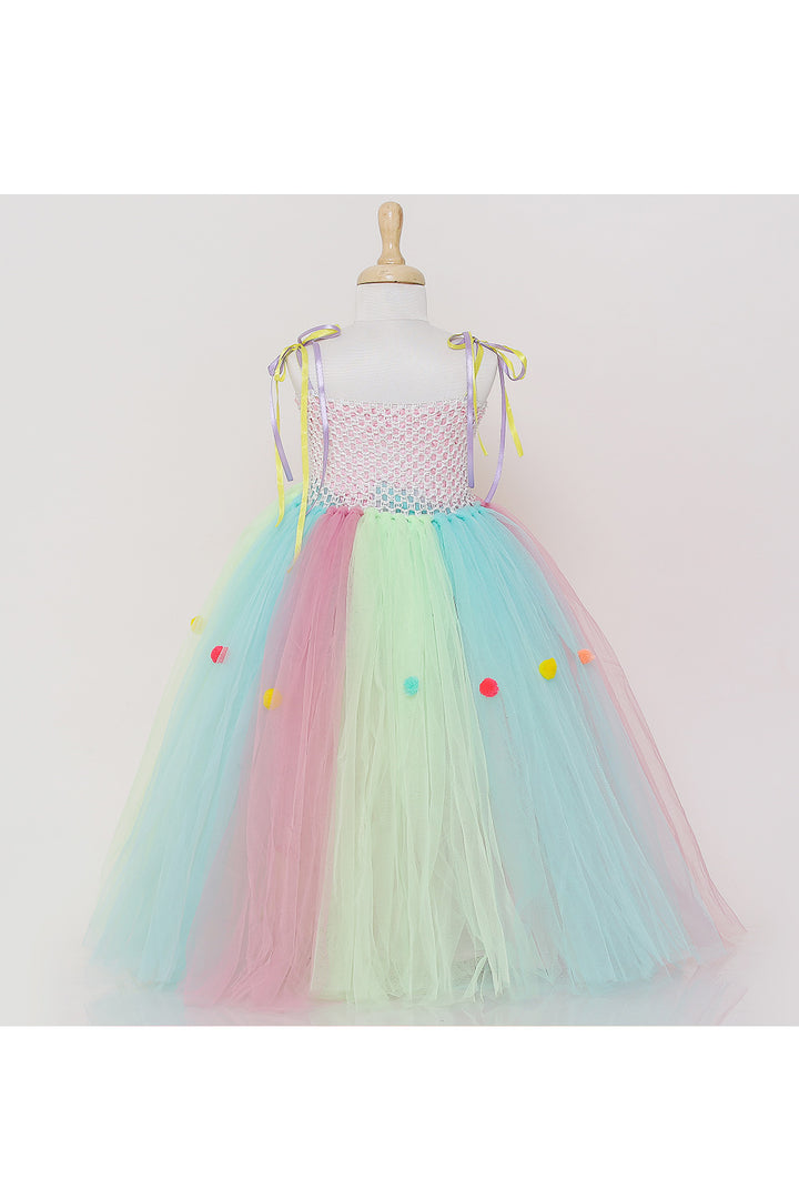 Cup cake motif multicolor tutu gown