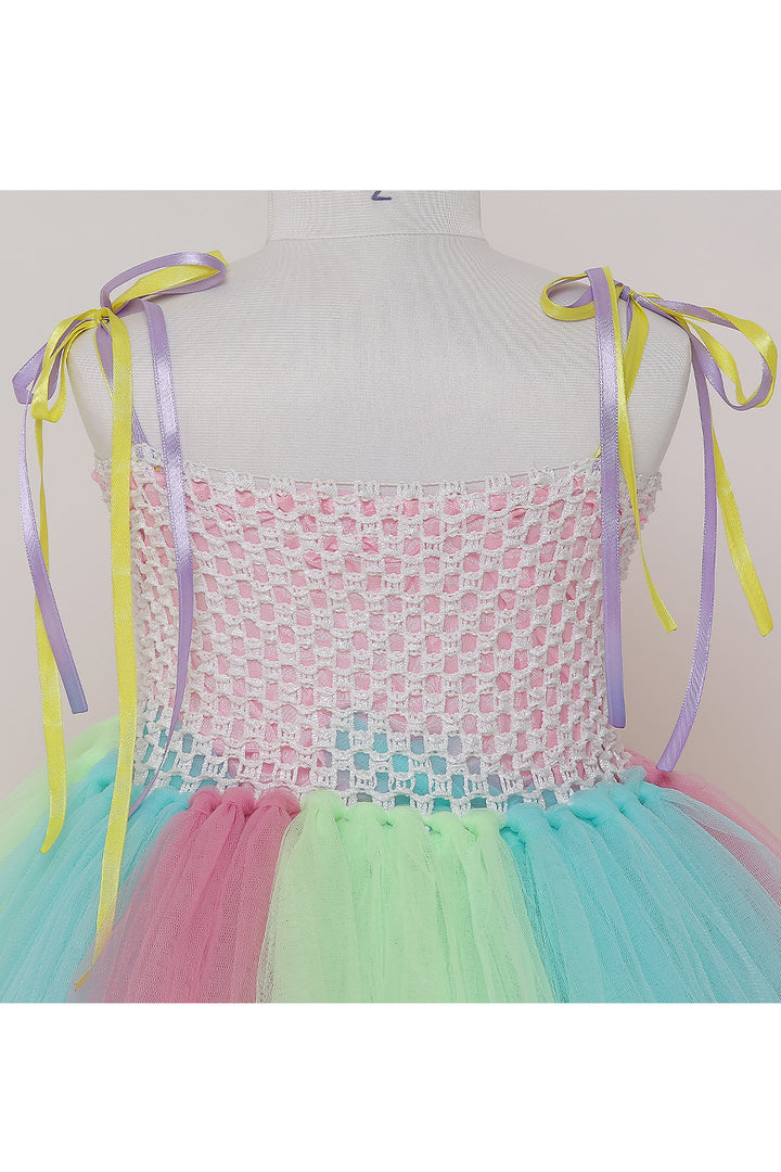 Cup cake motif multicolor tutu gown