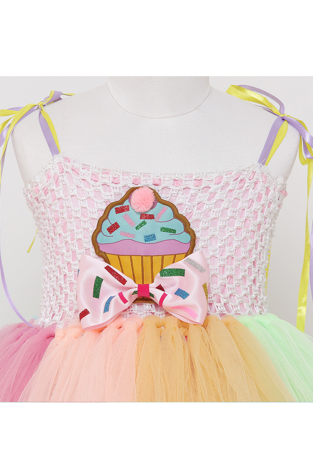 Cup cake motif multicolor tutu gown