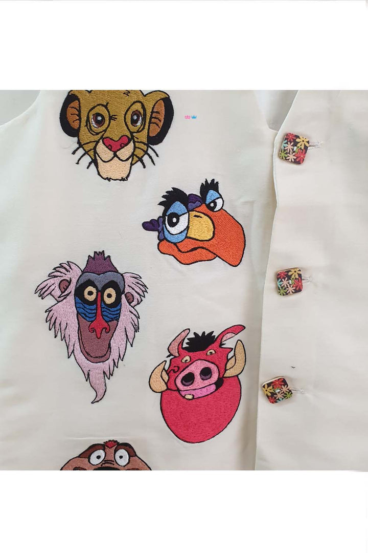 Lion king embroidered waistcoat