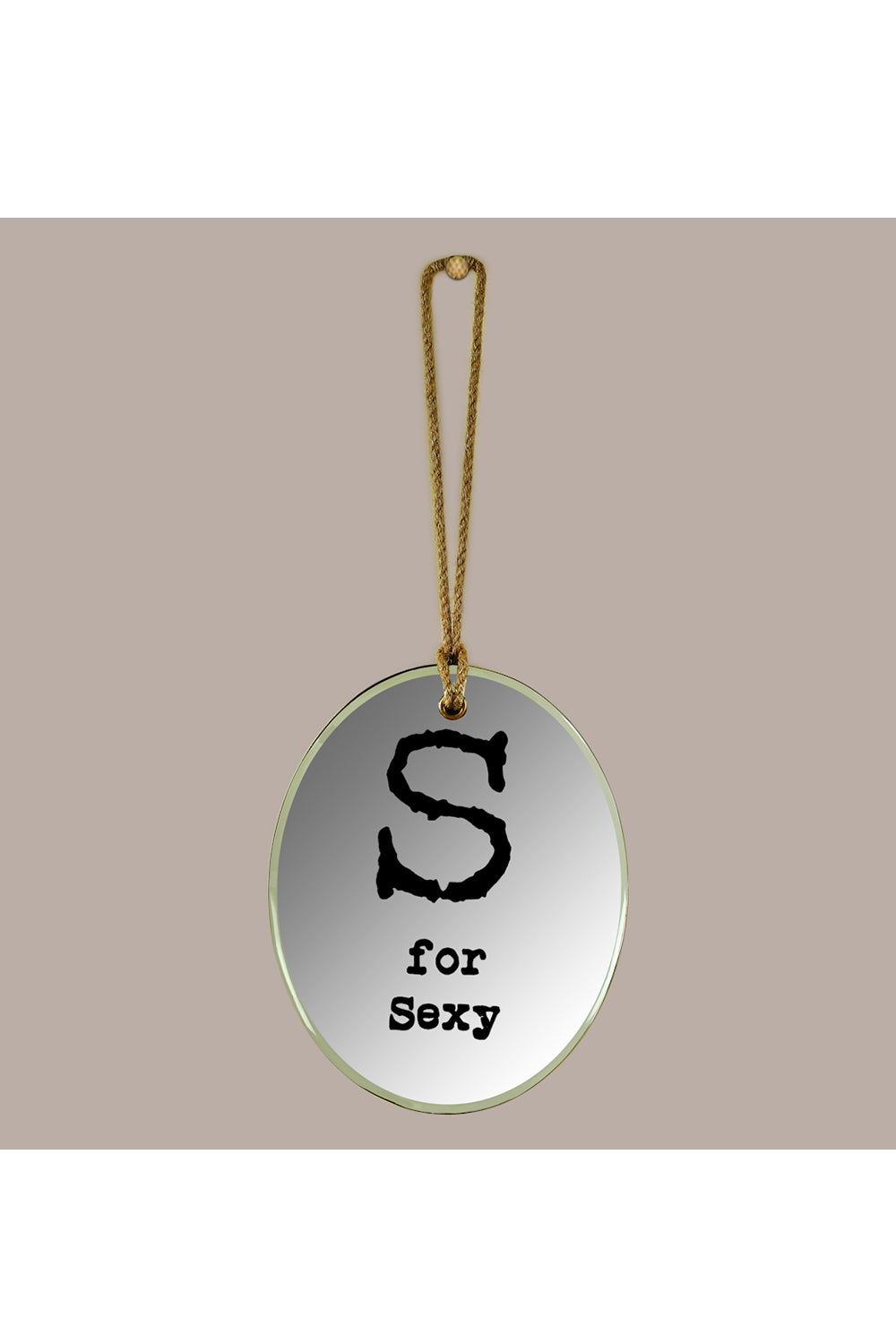 S For Sexy Oval Mirror Frame