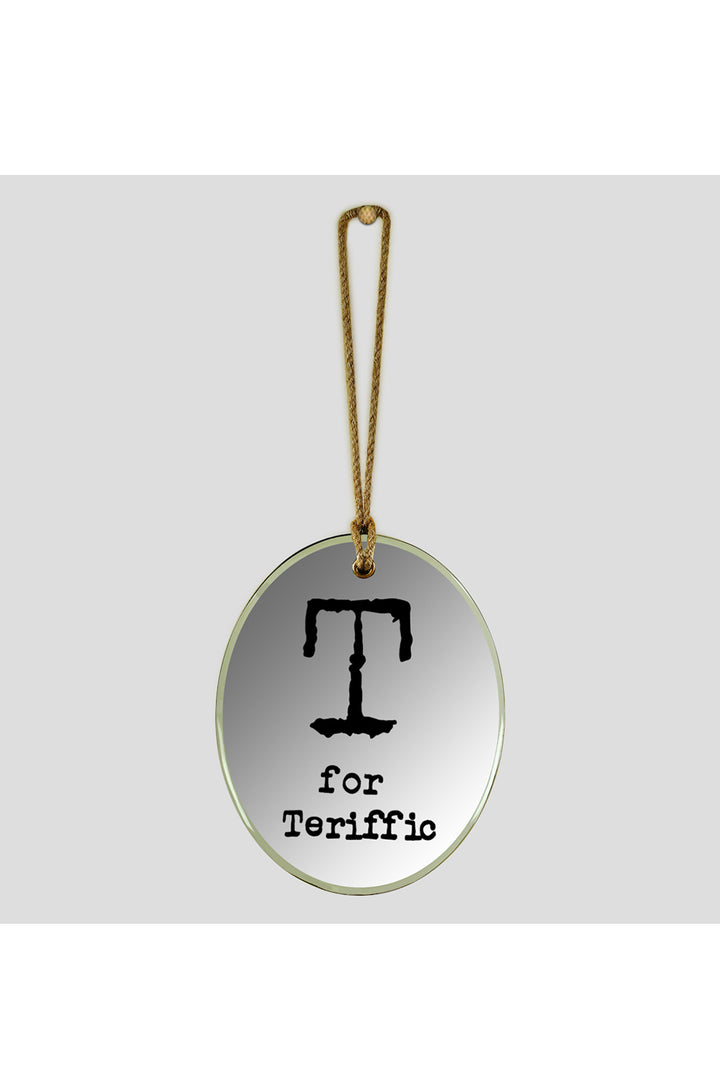 T For Terrific Oval Mirror Frame