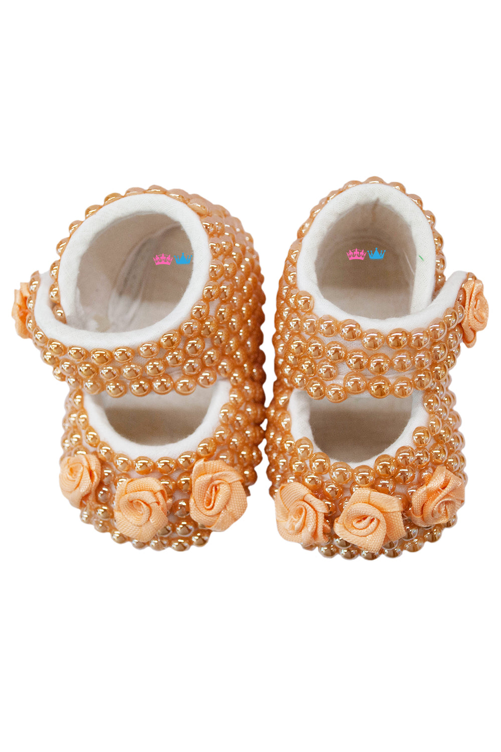 Peach Flower With Peach Base Shoes