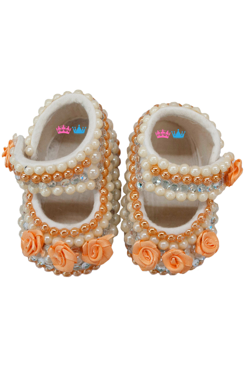 Peach Flower With 3 Different Pearl Shoes