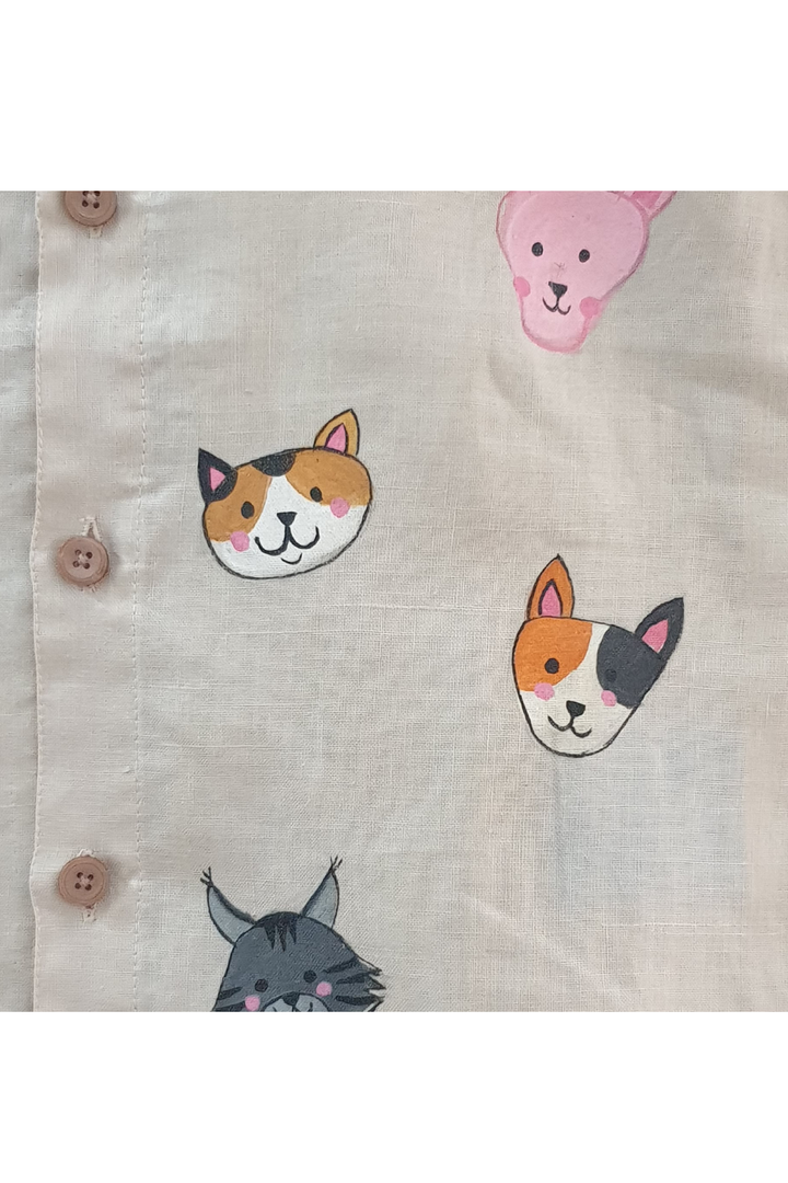 Hand painted pet faces shirt