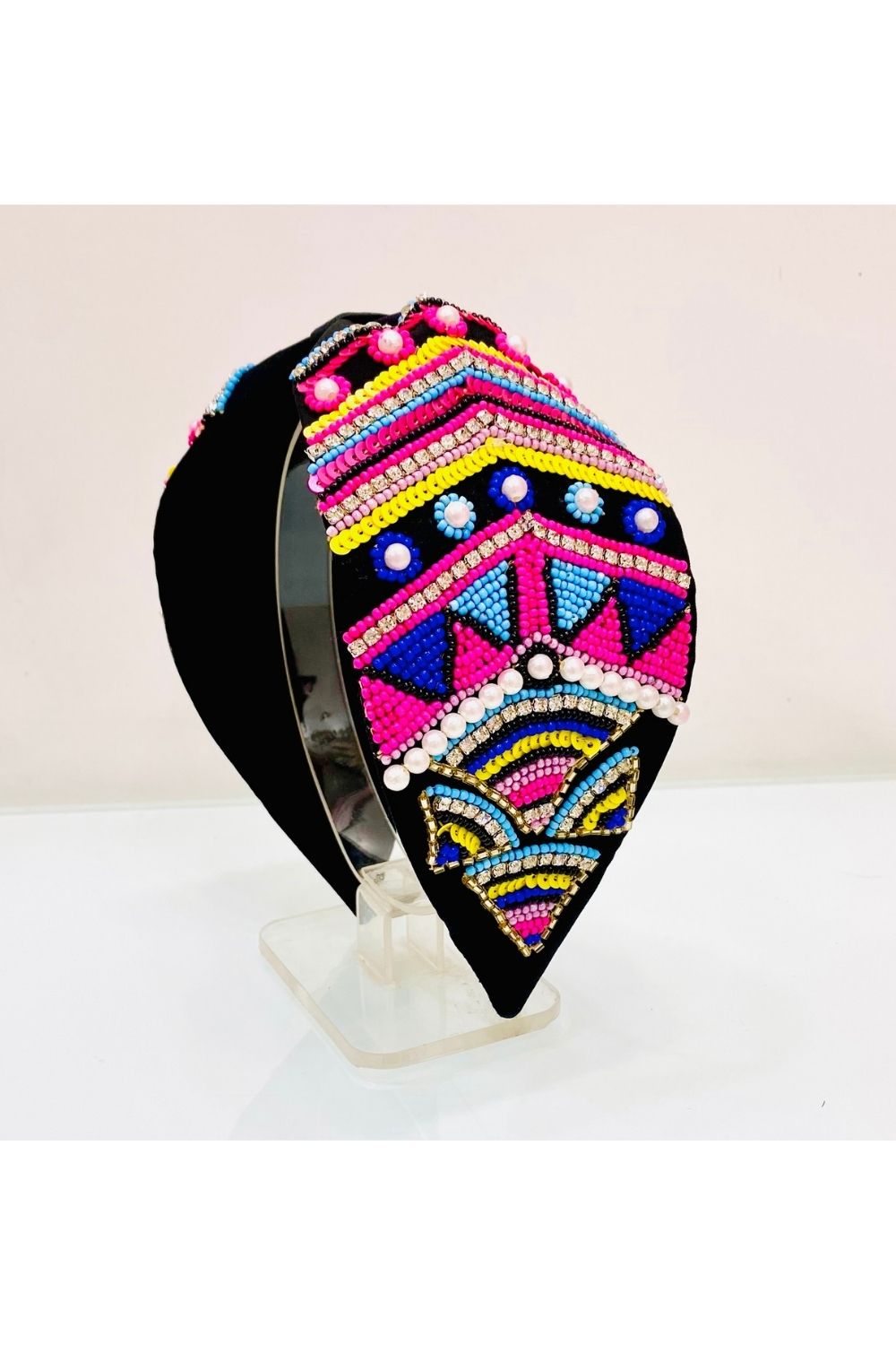 Black radiant pure crepe hairband