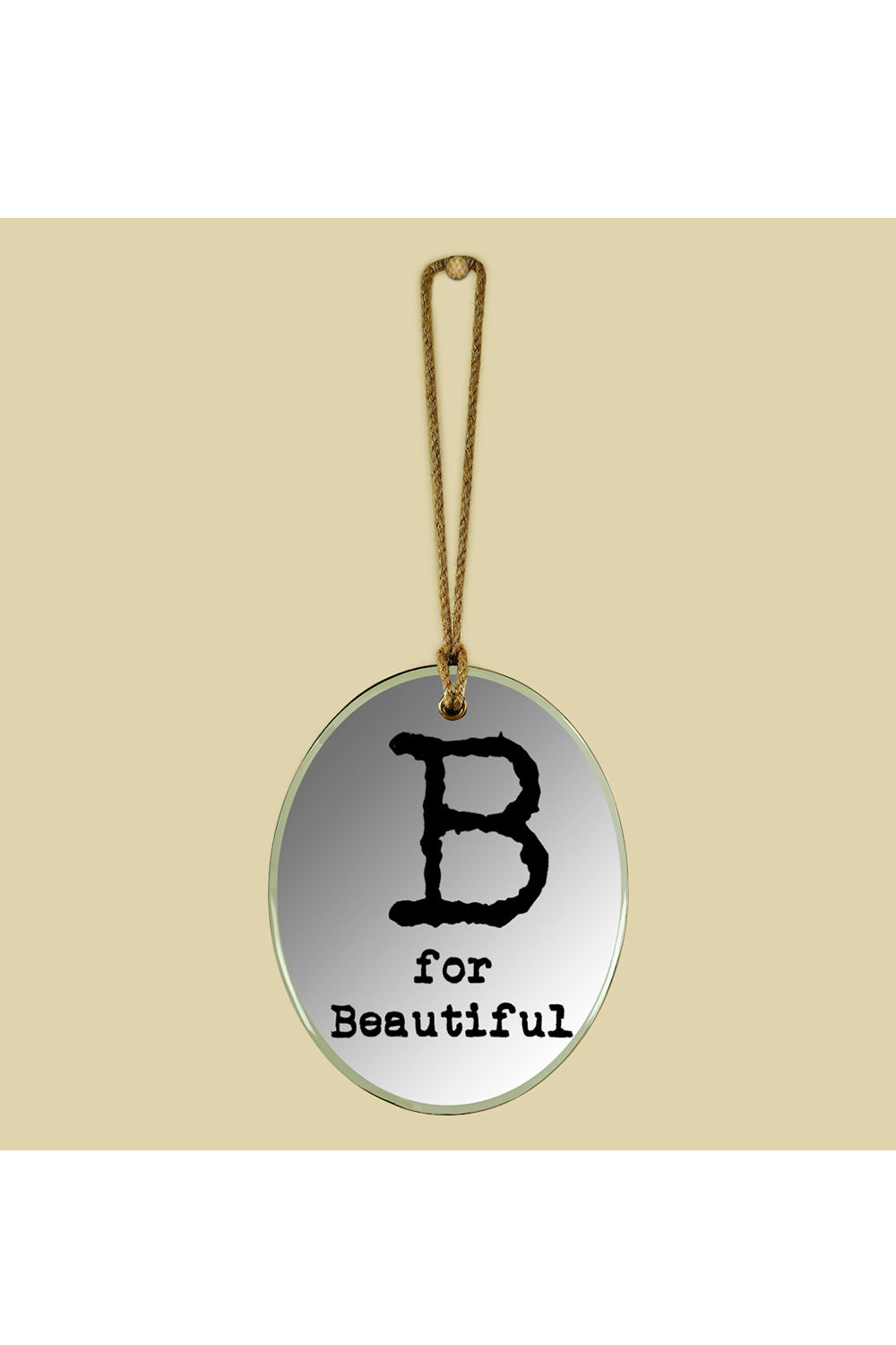 B For Beautiful Oval Mirror Frame